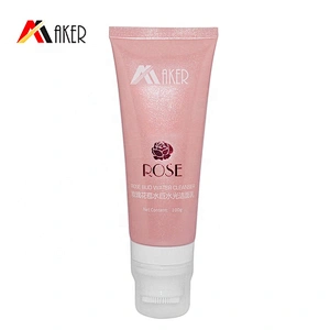 Factory price wholesale pink 100ml plastic cosmetic cream massage tube packaging