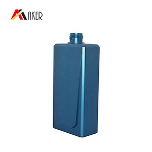 Custom 400ml blue HDPE plastic cosmetic shampoo lotion bottle