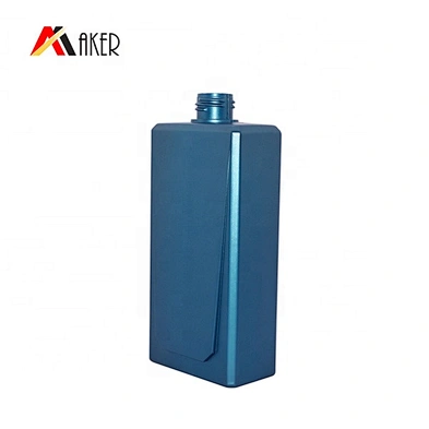 Custom 400ml blue HDPE plastic cosmetic shampoo lotion bottle