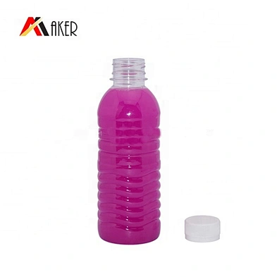 Wholesale 300ml clear plastic empty PET mineral water bottle with screw cap