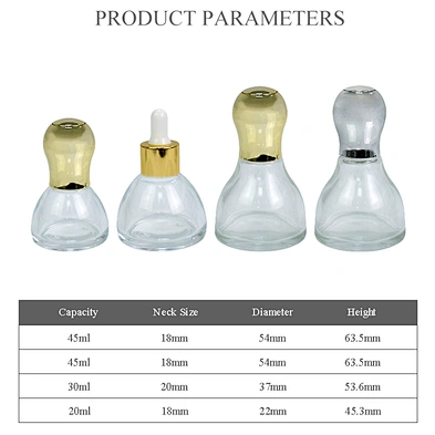 custom dropper bottle 20ml 30ml 45ml 1oz luxury dropper bottle glass personal care packaging massage dropper bottle