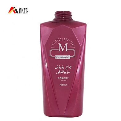 New design 500ml PET plastic empty refillable shampoo bottle OEM with black plastic lotion pump