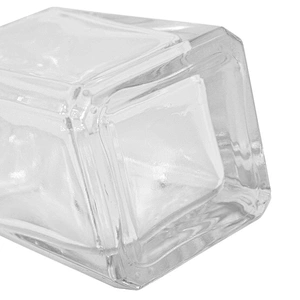Empty 150ml Clear Rectangle Indoor Aromatherapy Air Cleaner Fire-Free Rattan Aroma Glass Reed Diffuser Bottle