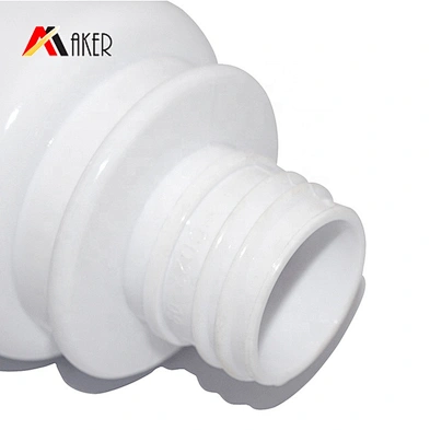 Wholesale custom 120 ml white round PET skin care cream plastic bottle manufacturer with lotion pump