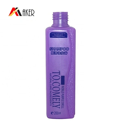 Nice design wholesale 200ml purple HDPE plastic bottle for shampoo