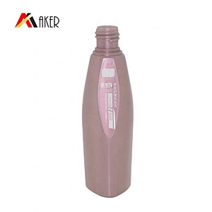 Empty 100ml 750ml pink special HDPE plastic shampoo bottles with flip top cap