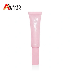 2019 new 30g empty LDPE plastic cosmetic eyelash brush tube mascara tube packaging with screw cap and mascara brush