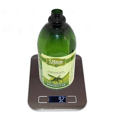China factory supply Green round shape empty 2L PET shower gel bottle packaging