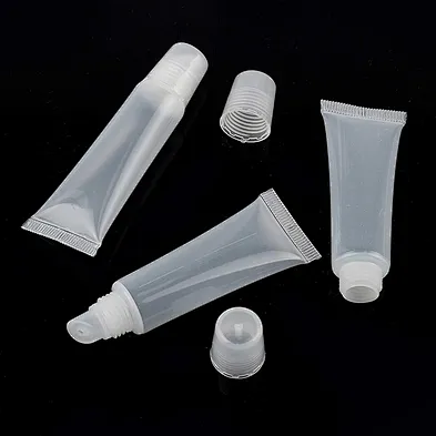 OEM Empty Printing LOGO 5ml  10ml LDPE  soft tube packaging with screw cap  for lip gloss