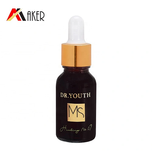 Wholesale price customized design amber empty 15ml essential oil glass dropper bottle with silk screen printing