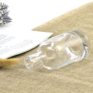 Empty Transparent 150ml Boston Glass Wine Bottle for Whisky Vodka Brandy Whiskey