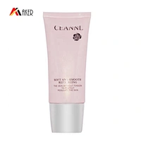 Hot sale 100ml LDPE plastic luxury cosmetic face cream tube packaging with silver electroplating plastic screw cap