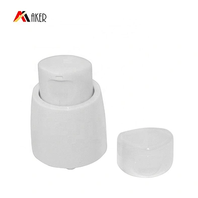 White 24/410 Pp Cosmetic Smooth Cream Dispenser Pump For Lotion  Cream Bottle