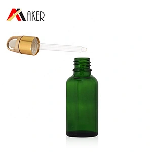 Hot selling 18mm gold aluminum covered essential oil dropper cap glass dropper cap flower basket type