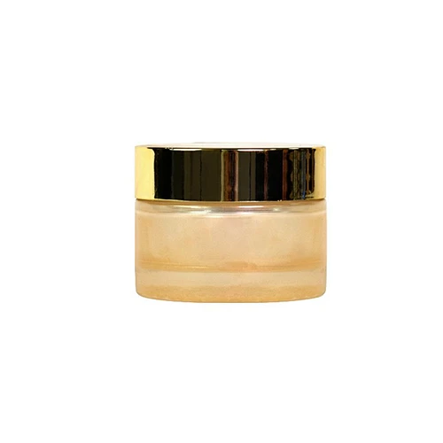 Wholesale custom matte colored 50g frosted cosmetic glass face cream jar