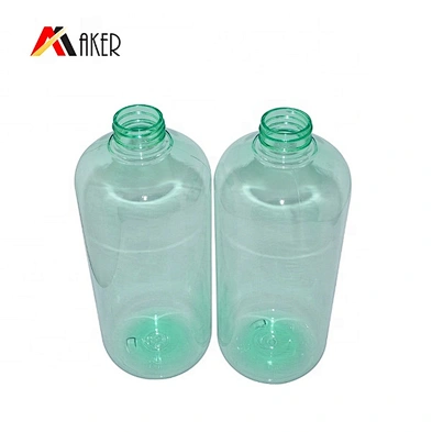 China Manufacturer 1 Liter Clear Boston round Plastic PET Shampoo Lotion Bottle with Lotion Pump