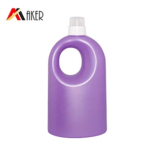 Wholesale 2.5 Litre Purple PE Liquid Laundry Empty Detergent Bottle with Screw Lid