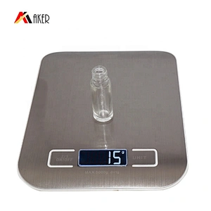 New arrival 15ml glass transparent deodorant roll on bottle with aluminum covered cap