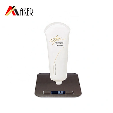 Concise design 120ml pure white LDPE plastic cosmetic hand cream tube body cream tube packaging with plastic flip top cap