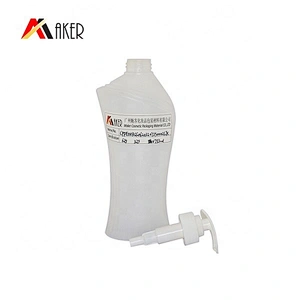 New design 700ml  HDPE plastic cosmetic lotion bottle packaging with lotion pump