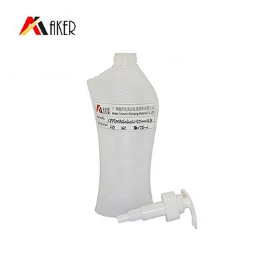 New design 700ml  HDPE plastic cosmetic lotion bottle packaging with lotion pump