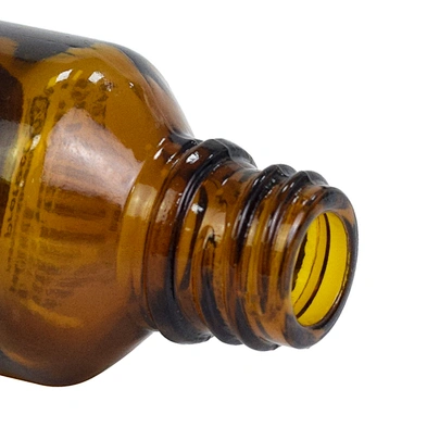 wholesale 20ml glass essential oil dropper bottle personal care packaging green amber  glass slant shoulder bottle