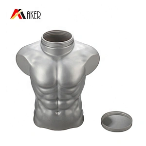 6L Unique Body shaped Customized Color Plastic HDPE Bottle Cosmetic Or Storage Container With Lid