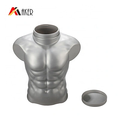 6L Unique Body shaped Customized Color Plastic HDPE Bottle Cosmetic Or Storage Container With Lid