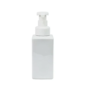 square 250ml 500ml pet shower gel plastic packaging bottle personal care foam pump hand sanitizer bottle shampoo bottle