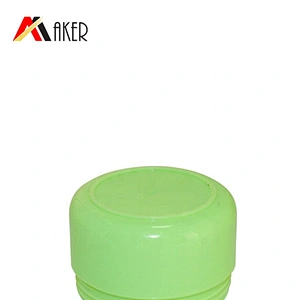 Factory wholesale 20g green PP plastic cosmetic face cream jar packaging with plastic screw lid and clear inner cap
