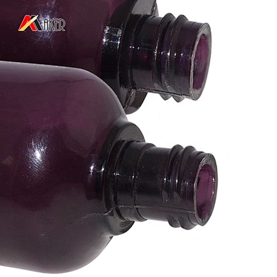 Hottest round shape empty purple PETG 150ml 200ml cosmetic cream bottle with pump