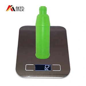 Wholesale 750ml green HDPE plastic empty liquid detergent bottle packaging with screw cap