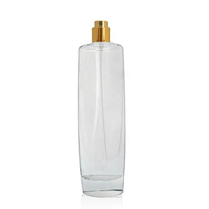 Custom 100ml OEM luxury cosmetic packaging transparent empty glass perfume bottle with luxury sprayer