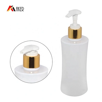 New design wholesale gold aluminum covered plastic lotion pump 24/410 for bottles