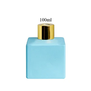 Glass aroma oil bottle with reed diffuser sticks air freshener glass reed diffuser bottle