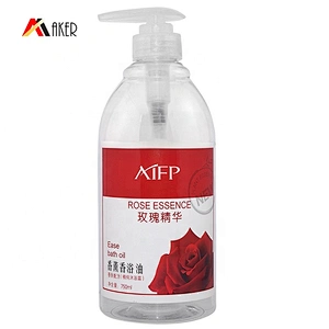 New household clear 750ml eco friendly PET plastic shampoo shower gel lotion pump bottle