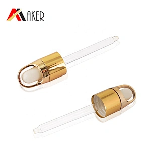 Hot selling 18mm gold aluminum covered essential oil dropper cap glass dropper cap flower basket type