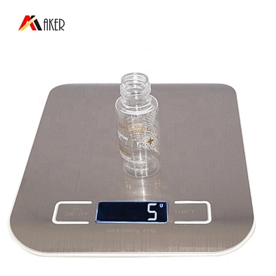 New design empty clear 20ml PET plastic cosmetic essential oil bottle with rosy plastic half ball shape screw cap