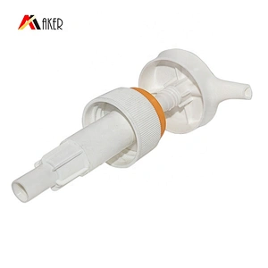 China Suppliers 32/410 custom shape white PP plastic screw lotion dispenser pump
