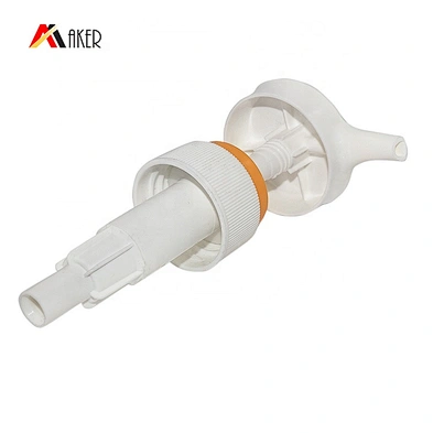 China Suppliers 32/410 custom shape white PP plastic screw lotion dispenser pump