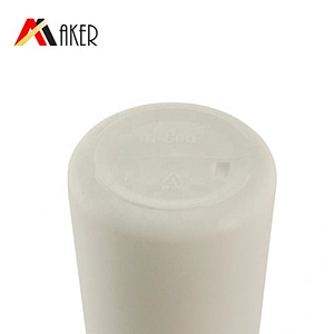 Wholesale 300ml white cylinder PE plastic shampoo bottle packaging with big cover cap