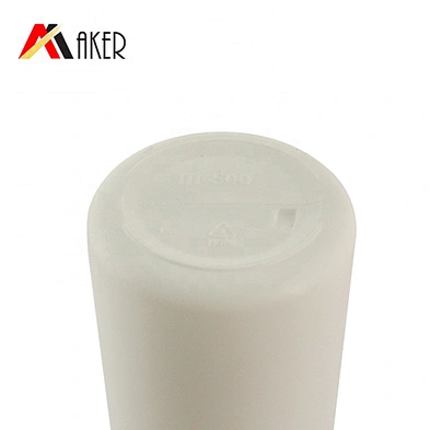 Wholesale 300ml white cylinder PE plastic shampoo bottle packaging with big cover cap