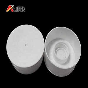 Wholesale round white 28mm neck PP double wall plastic screw cap for bottle