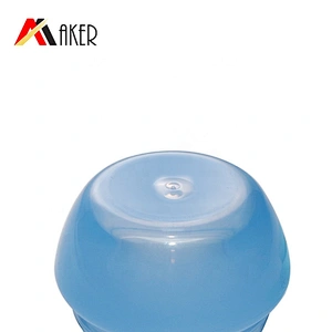 Factory supply wholesale semi transparent blue 20g pp plastic jar for cream cosmetic