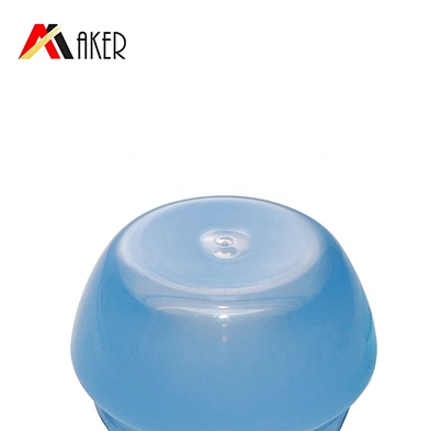 Factory supply wholesale semi transparent blue 20g pp plastic jar for cream cosmetic
