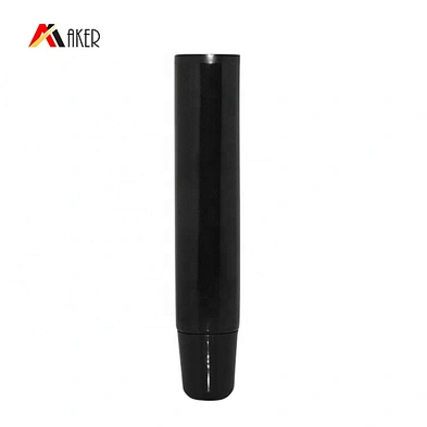 Liquid Lip Balm Cosmetic Lip Gloss Squeeze Packaging Tube Wholesale Round LDPE Plastic with Black Lipstick 15ml or Customized