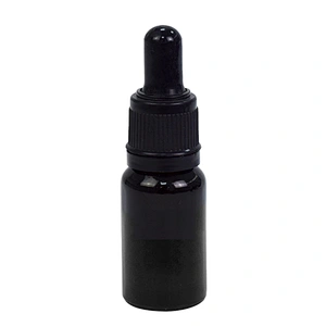 amber clear black bottle essential oil dropper glass bottle personal care packaging skincare 10ml serum black bottle