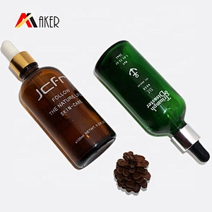 Wholesale 3 oz 100ml amber liquid glass dropper bottle with cap