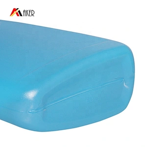 Factory 500ml HDPE blue plastic detergent bottles for toilet bowl cleaner with plastic screw cap