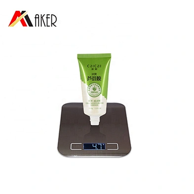 30ml LDPE  pearl white offset printing soft cosmetic tube for aloe vera gel BB cream with screw cap